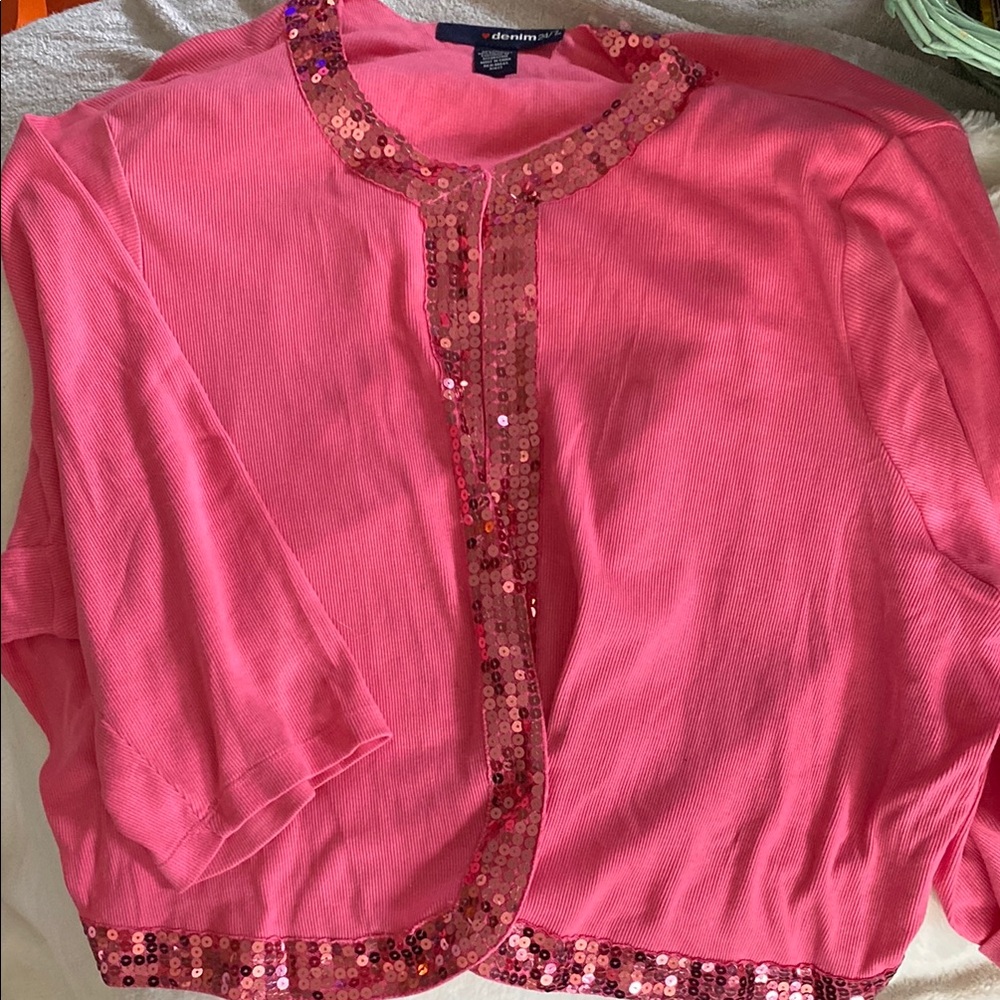 Vibrant Pink Knit cardigan